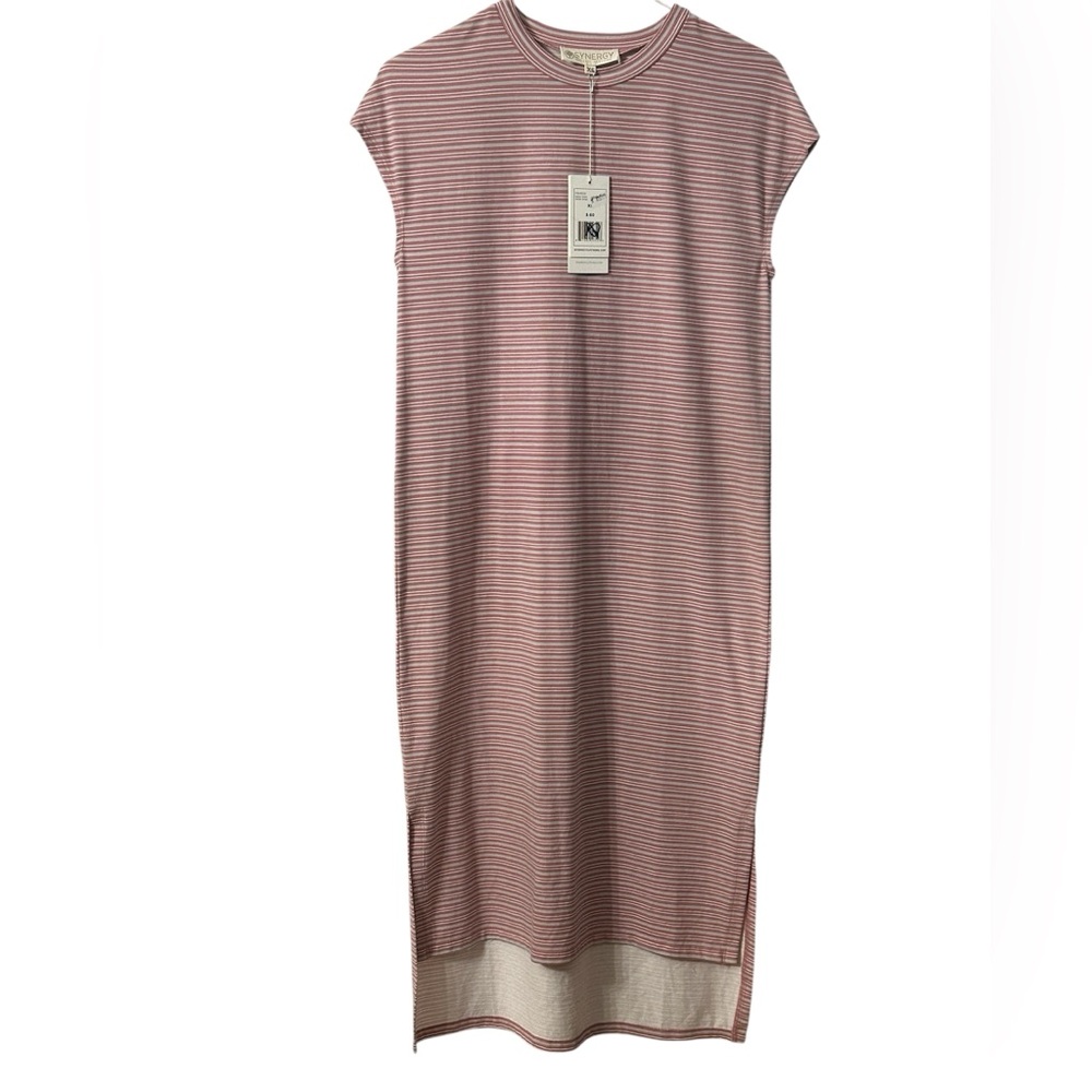 NWT Synergy Organic Cotton Seeker Dress Amber Stripe Women’s Size XS Summer